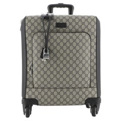 Gucci Grand Turismo Carry On Rolling Luggage GG Coated Canvas