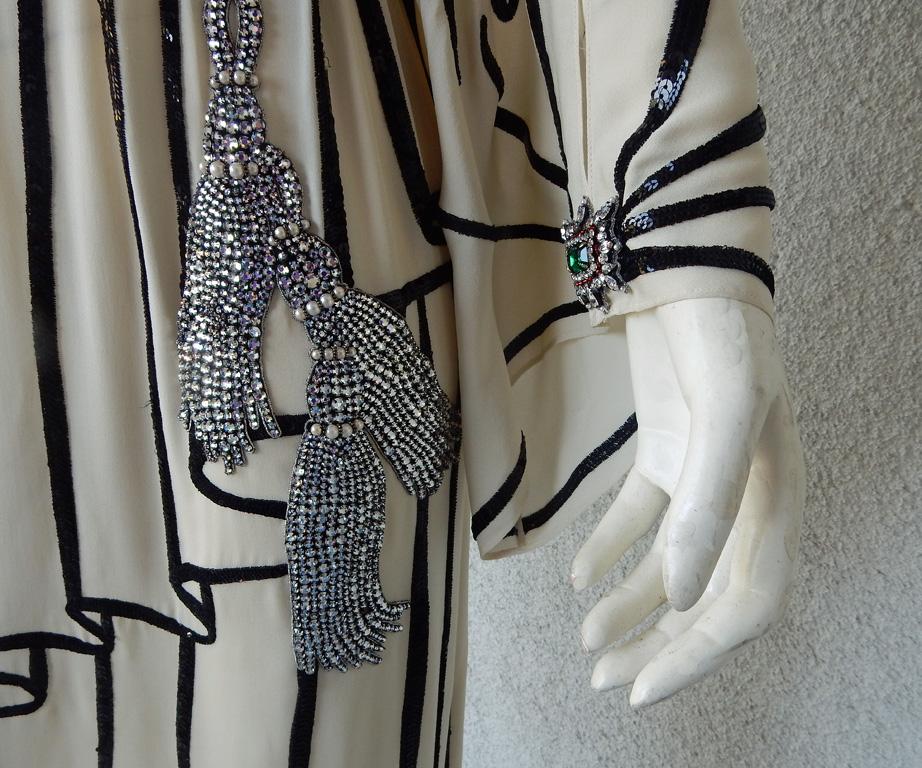 Women's Gucci Grecian Runway Jeweled Evening Dress