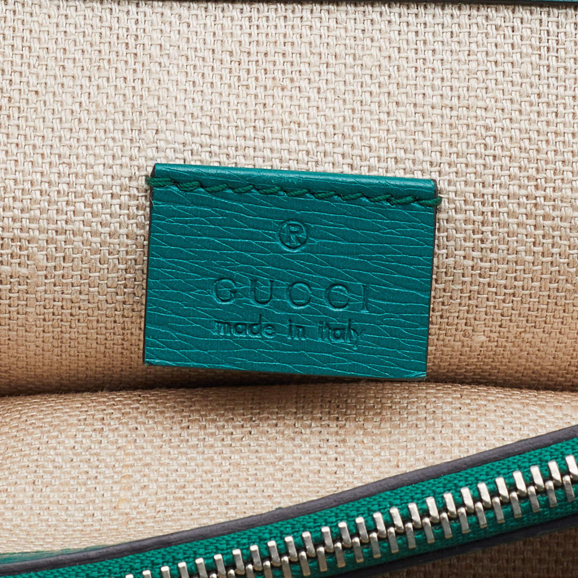 Gucci Green Blooms Leather Medium Dionysus Shoulder Bag 7