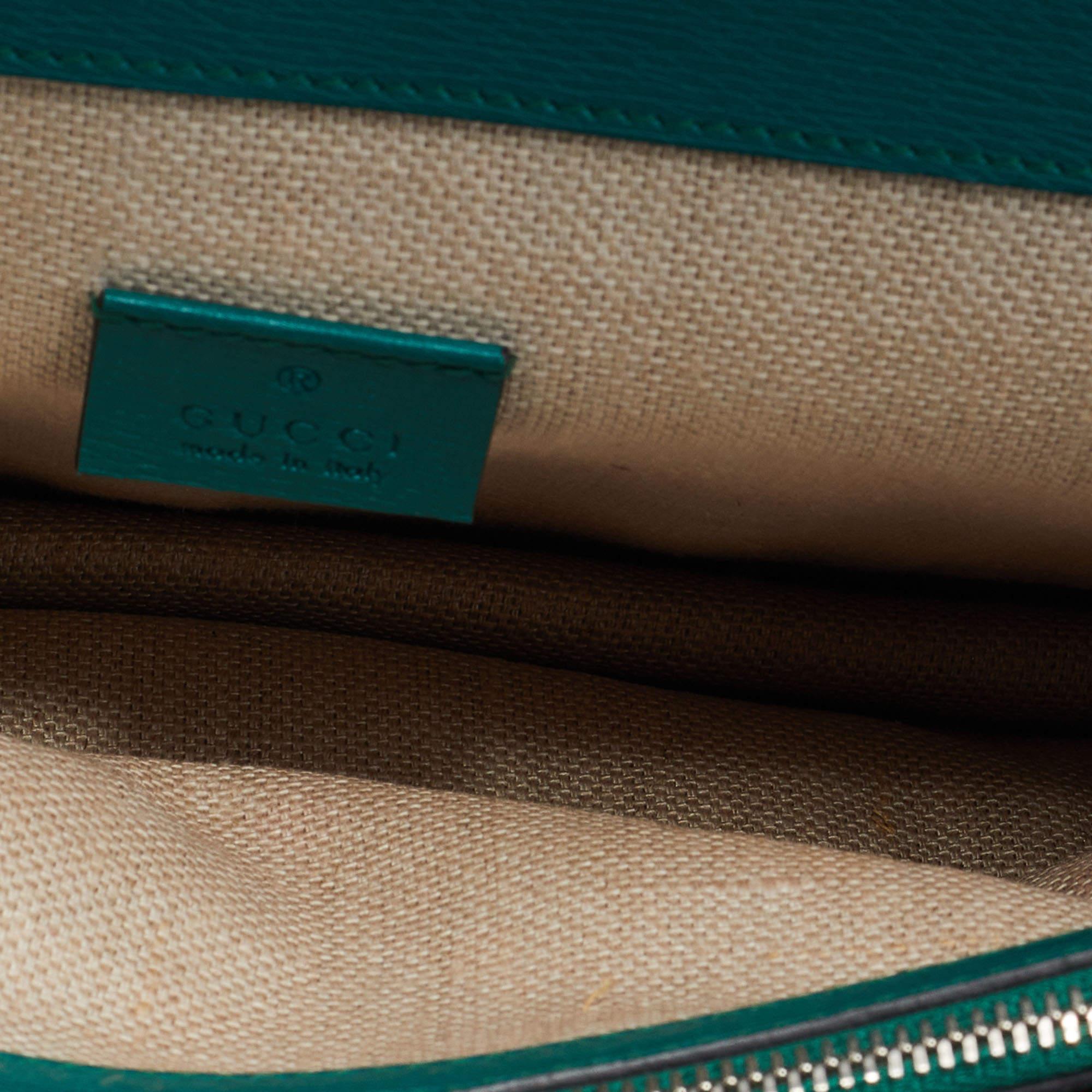 Gucci Green Blooms Leather Medium Dionysus Shoulder Bag 5