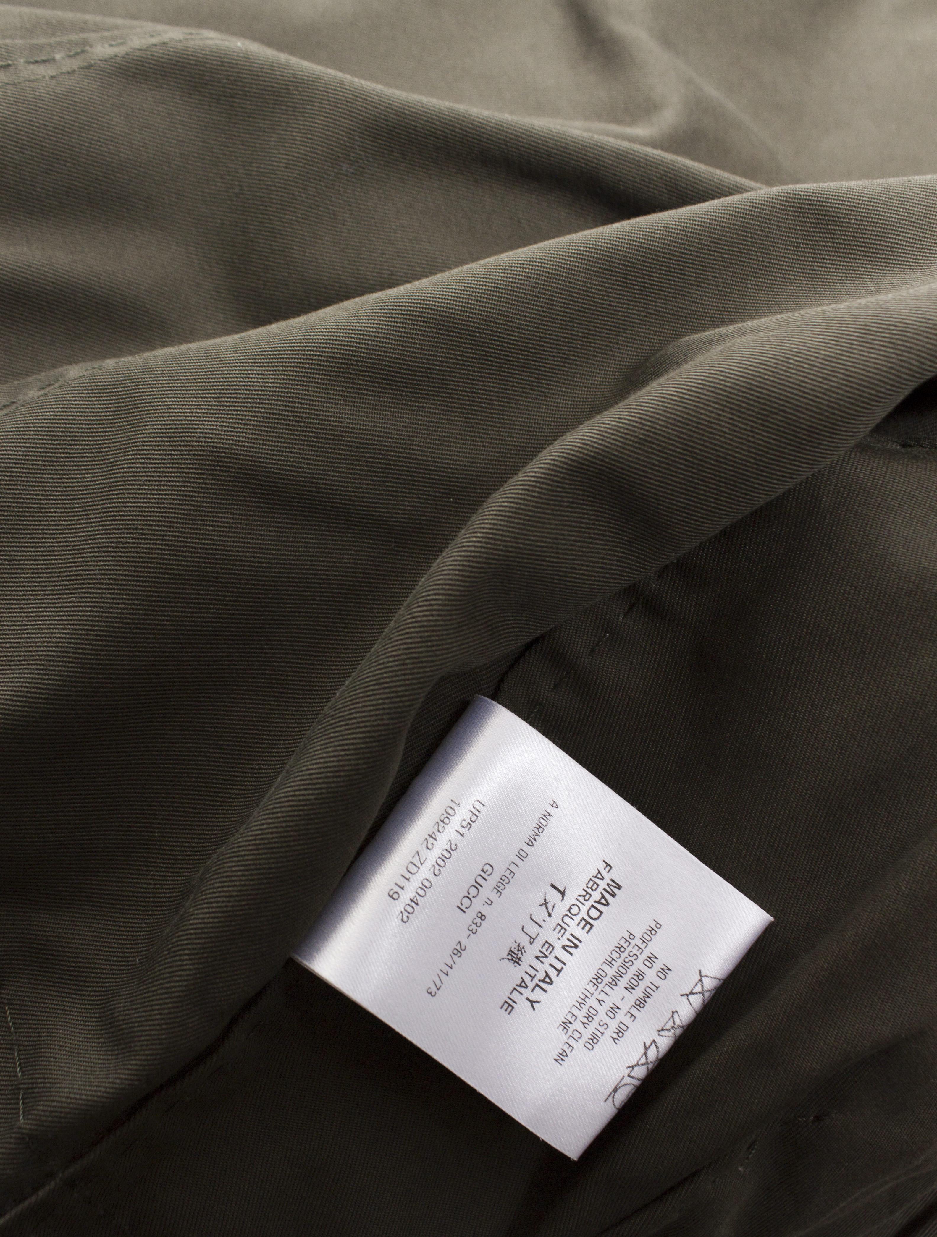 Women's Gucci, Green cotton jacket