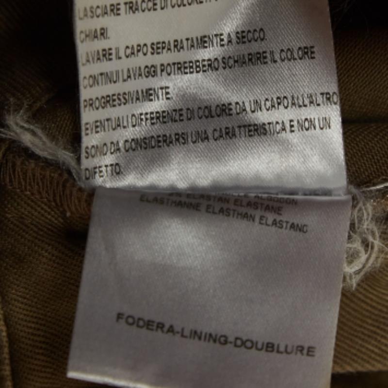 Vaqueros Gucci Verde Algodón Detalle Cremallera S Cintura 28'' en Bueno estado para la venta en Dubai, Al Qouz 2