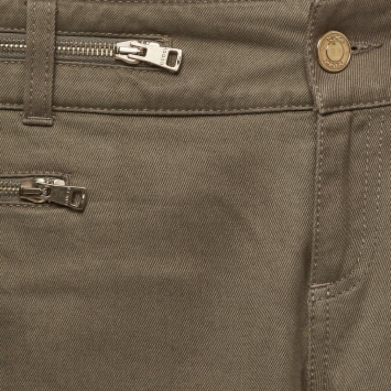 Vaqueros Gucci Verde Algodón Detalle Cremallera S Cintura 28'' en venta 2