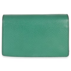 Gucci Green Dollar Calfskin Crystal Super Mini Dionysus
