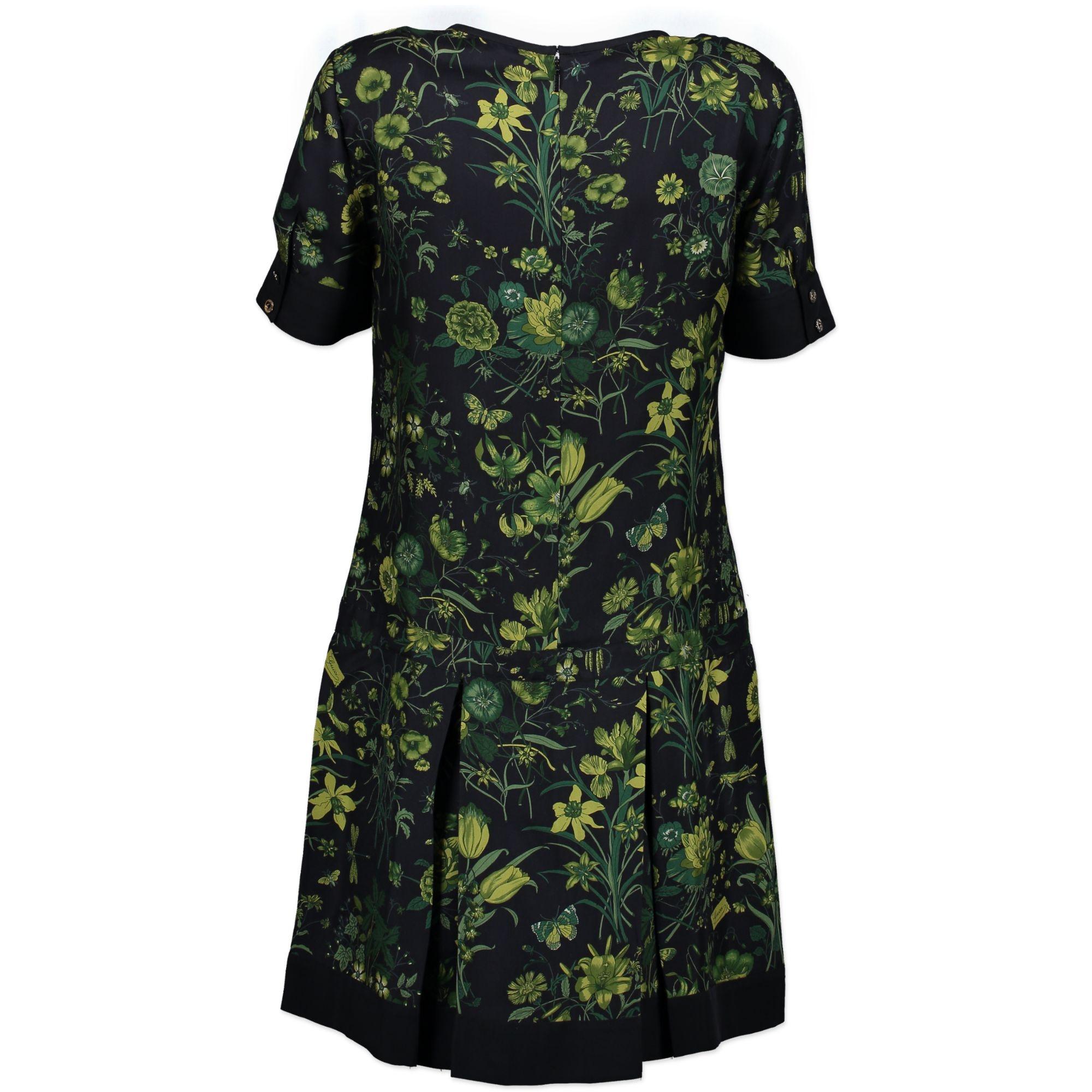 Gucci Green Floral Bamboo Dress - IT Size 38 at 1stDibs | gucci green ...