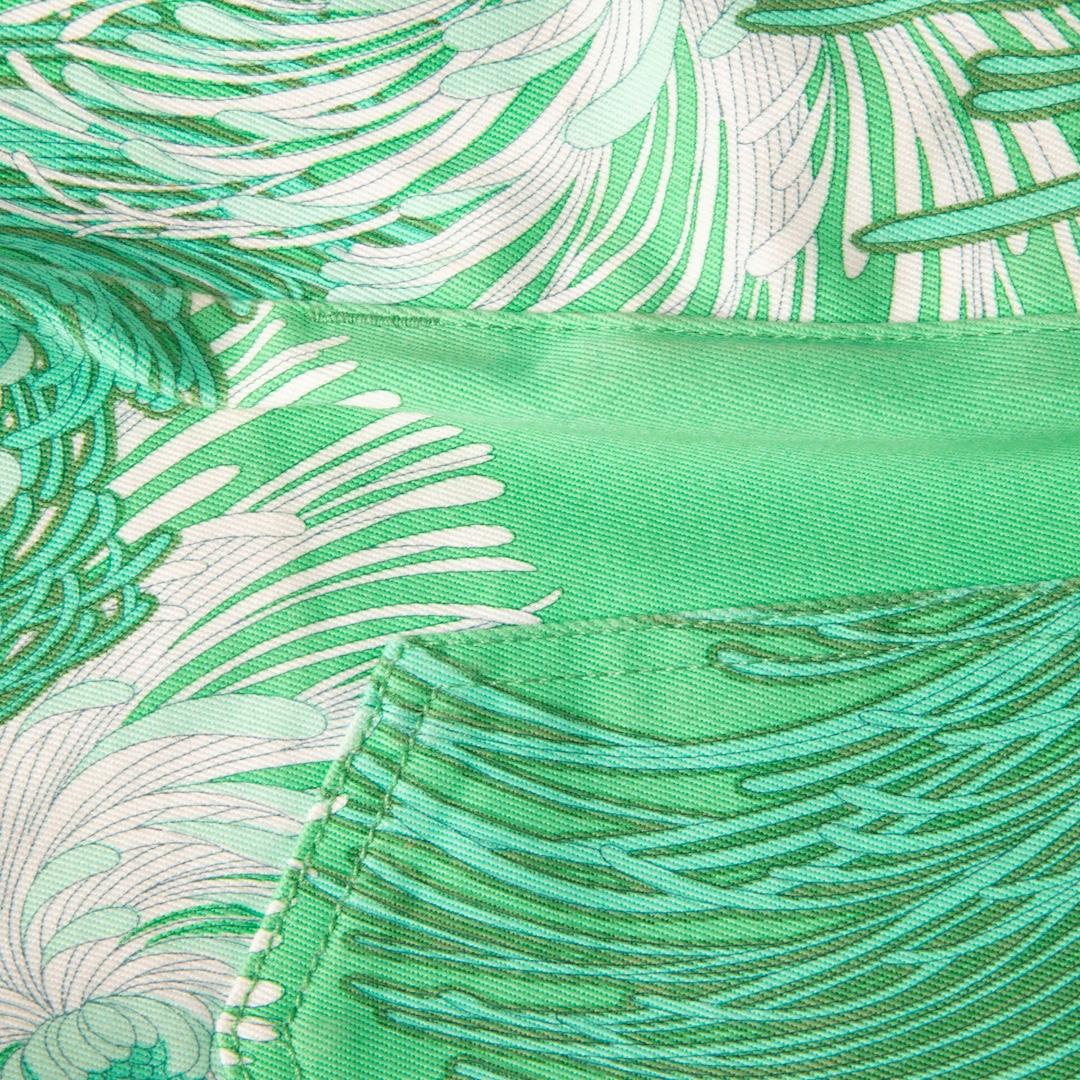 Women's Gucci Green Floral Printed Mini Skirt Size XXS