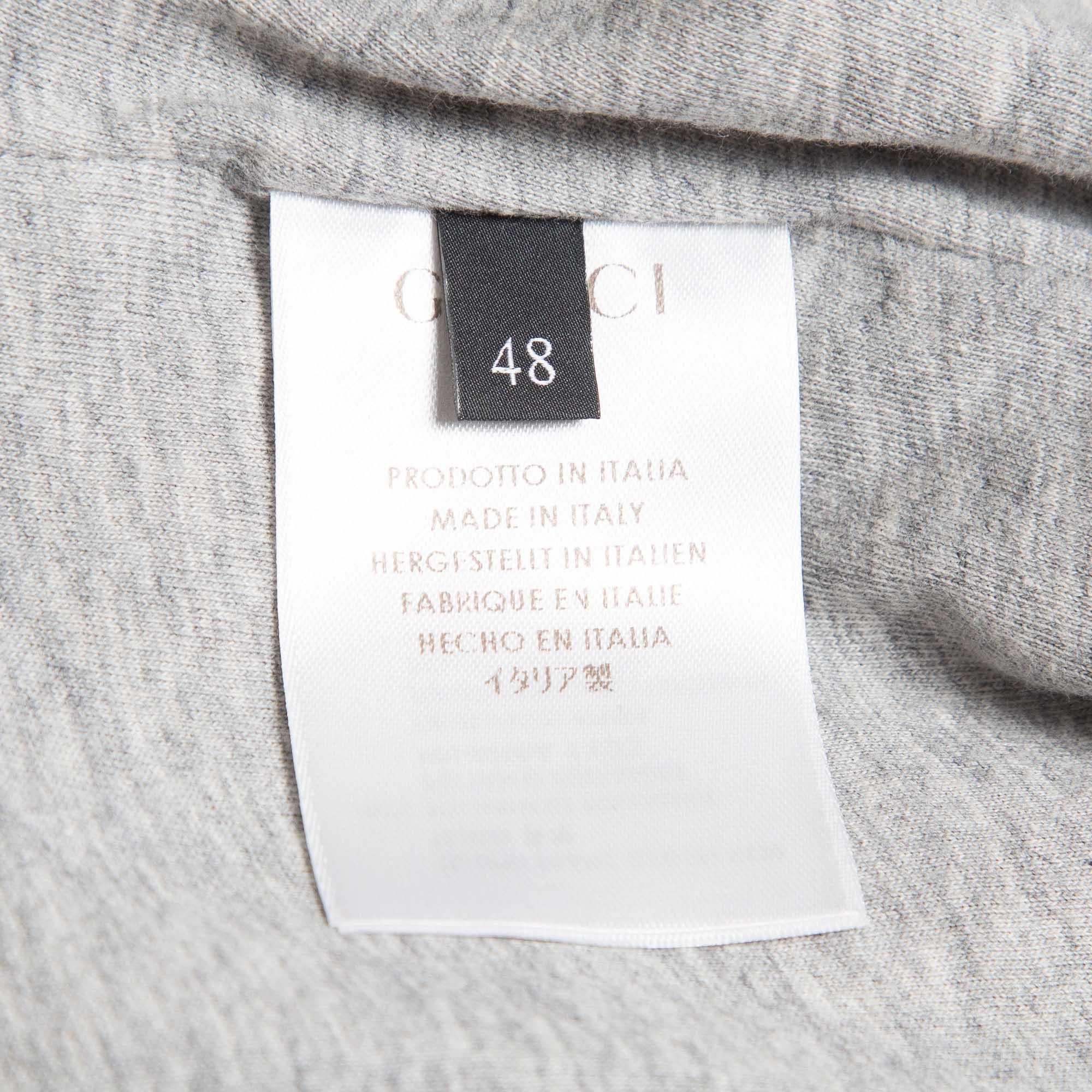 Gucci Green GG Monogram Synthetic Bomber Jacket M 2