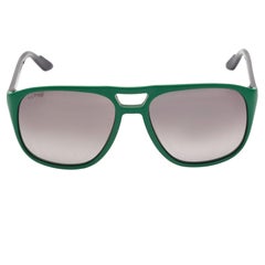 Gucci Green/Grey Gradient GG1018/S Web Aviator Sunglasses