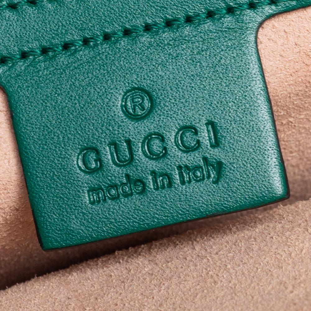 Gucci Green Guccissima Leather Padlock Tote 2