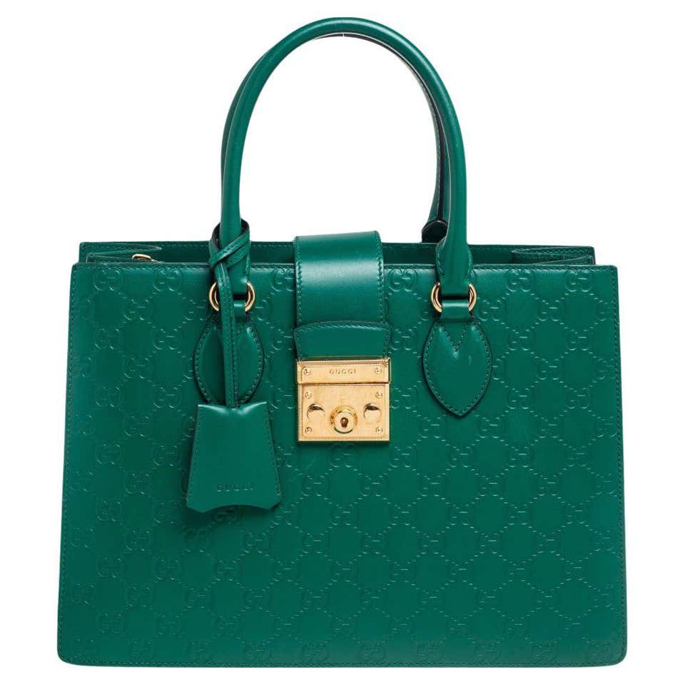Gucci 1970 Medium Shoulder Bag - green leather/gold at 1stDibs | gucci ...