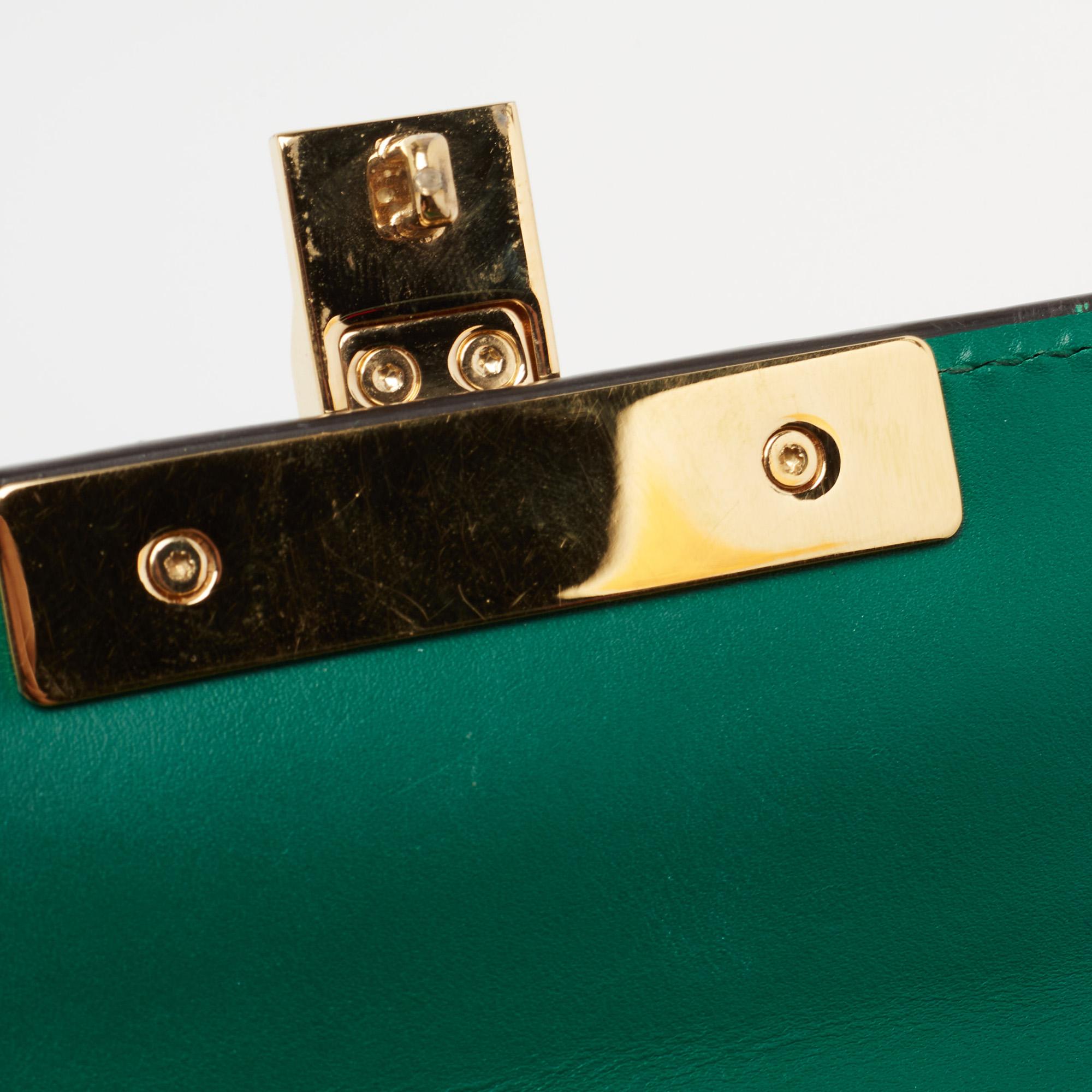 Gucci Green Guccissima Leather Small Padlock Shoulder Bag 8