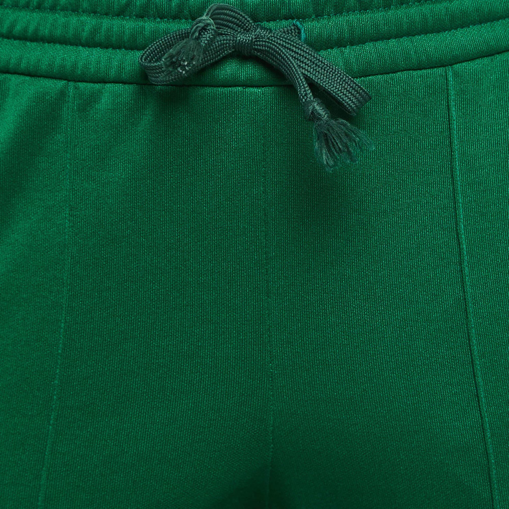 Joggers techniques Gucci à rayures latérales vertes XXS Pour femmes en vente