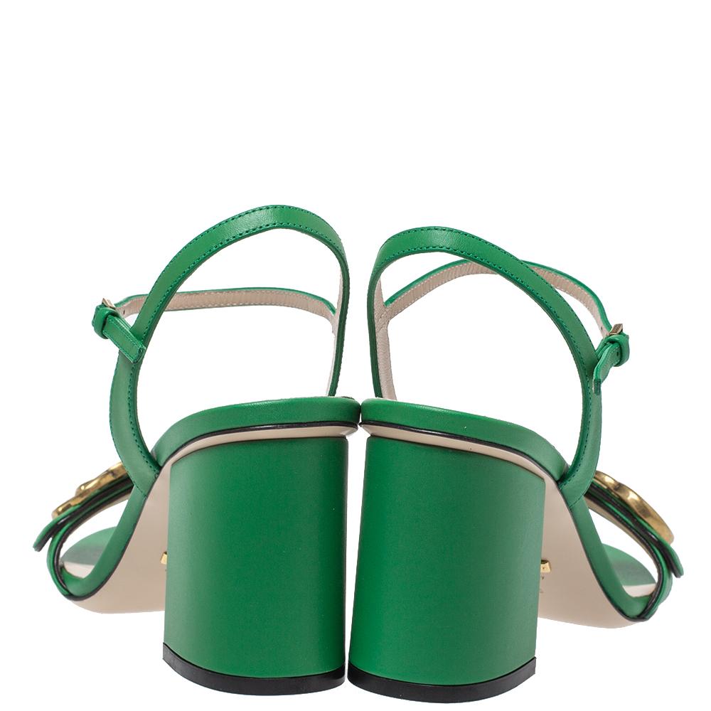 green gucci heels
