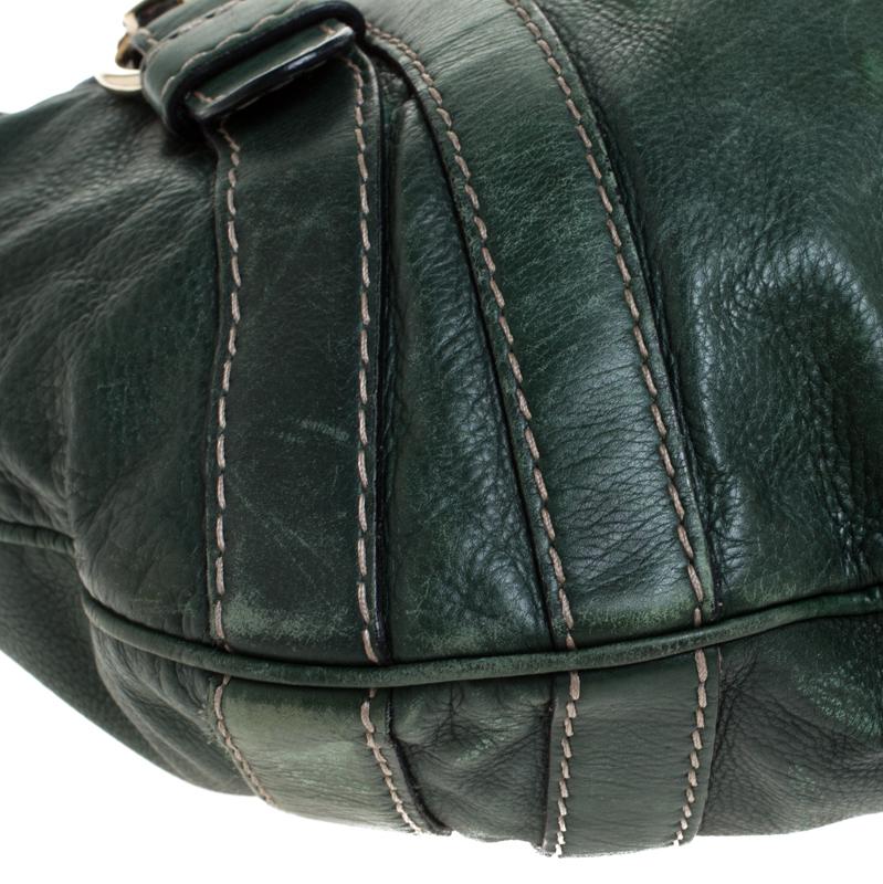 Gucci Green Leather Hysteria Shoulder Bag 6