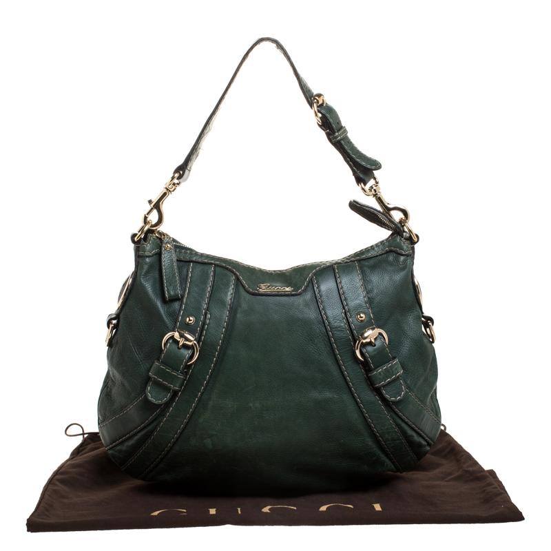 Gucci Green Leather Hysteria Shoulder Bag 7