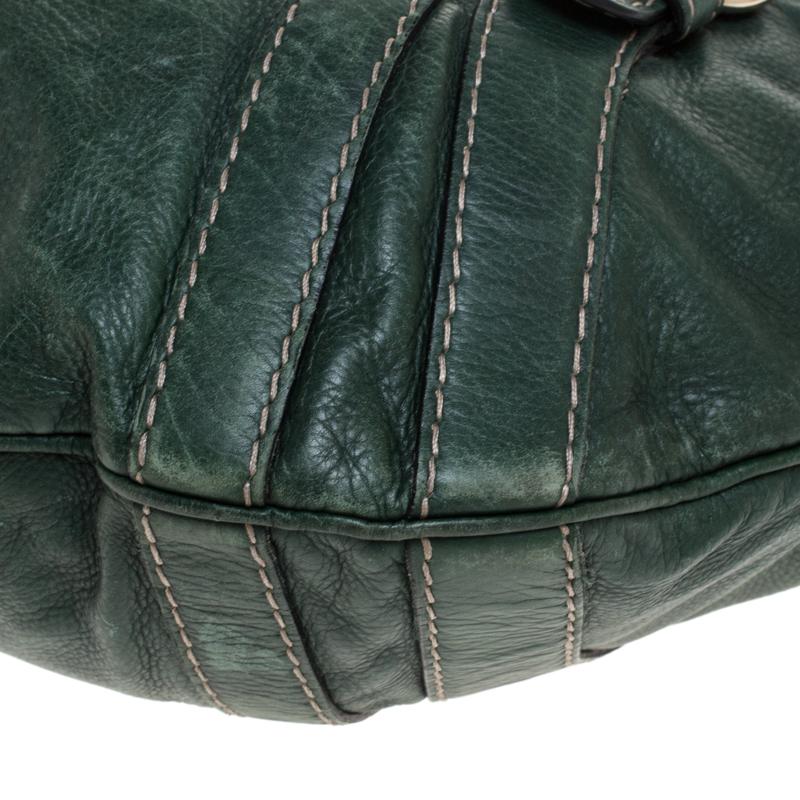 Gucci Green Leather Hysteria Shoulder Bag In Good Condition In Dubai, Al Qouz 2