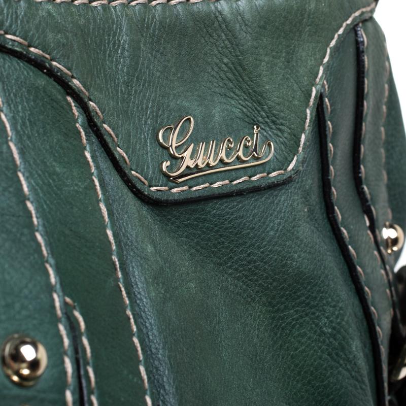 Gucci Green Leather Hysteria Shoulder Bag 1