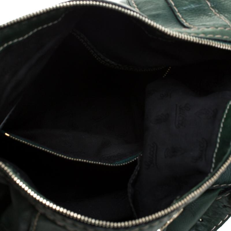Gucci Green Leather Hysteria Shoulder Bag 2