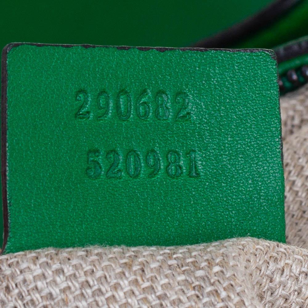 Gucci Green Leather Large Gucci 1970 Shoulder Bag 2