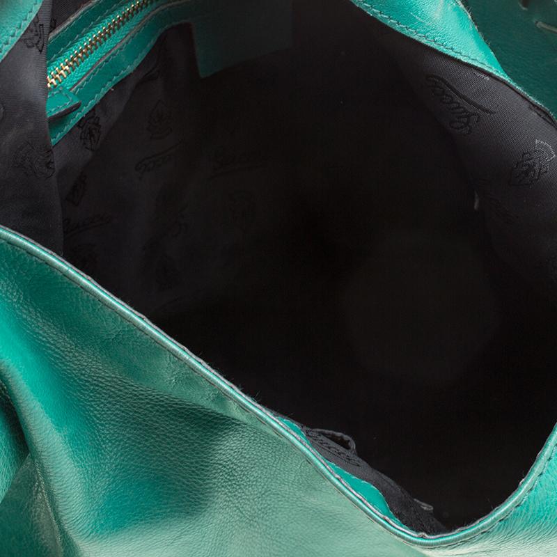 Gucci Green Leather Large New Jackie Shoulder Bag 2