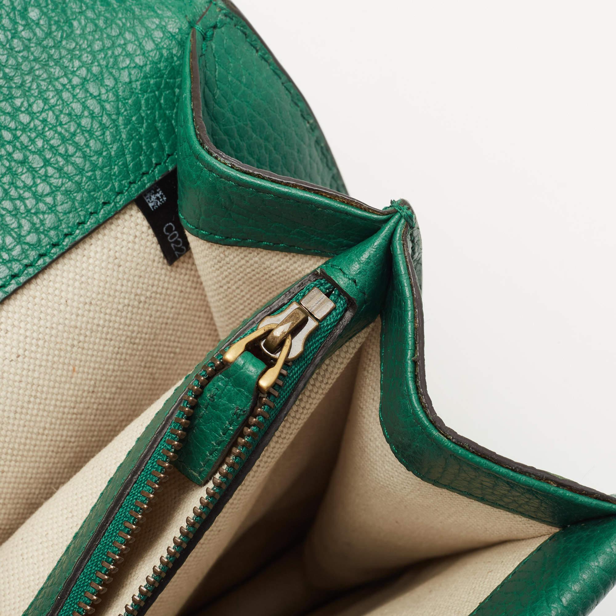 Gucci Green Leather Medium Dionysus Shoulder Bag 8