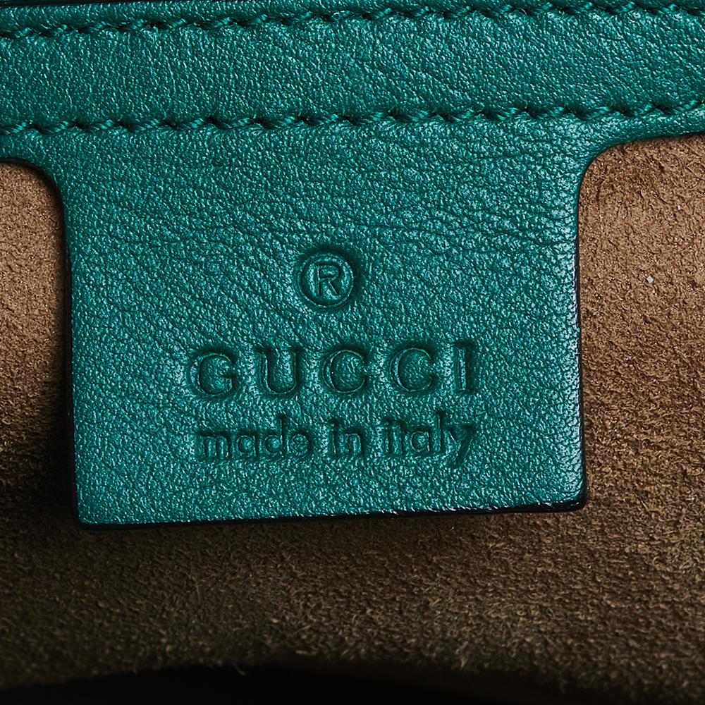 Gucci Green Leather Medium Padlock Shoulder Bag 4