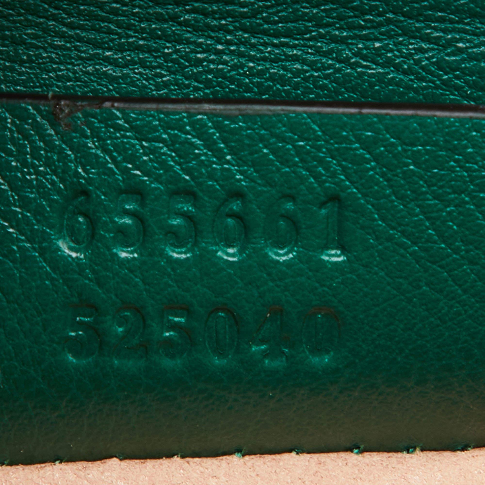 Gucci Green Leather Mini Diana Tote 8
