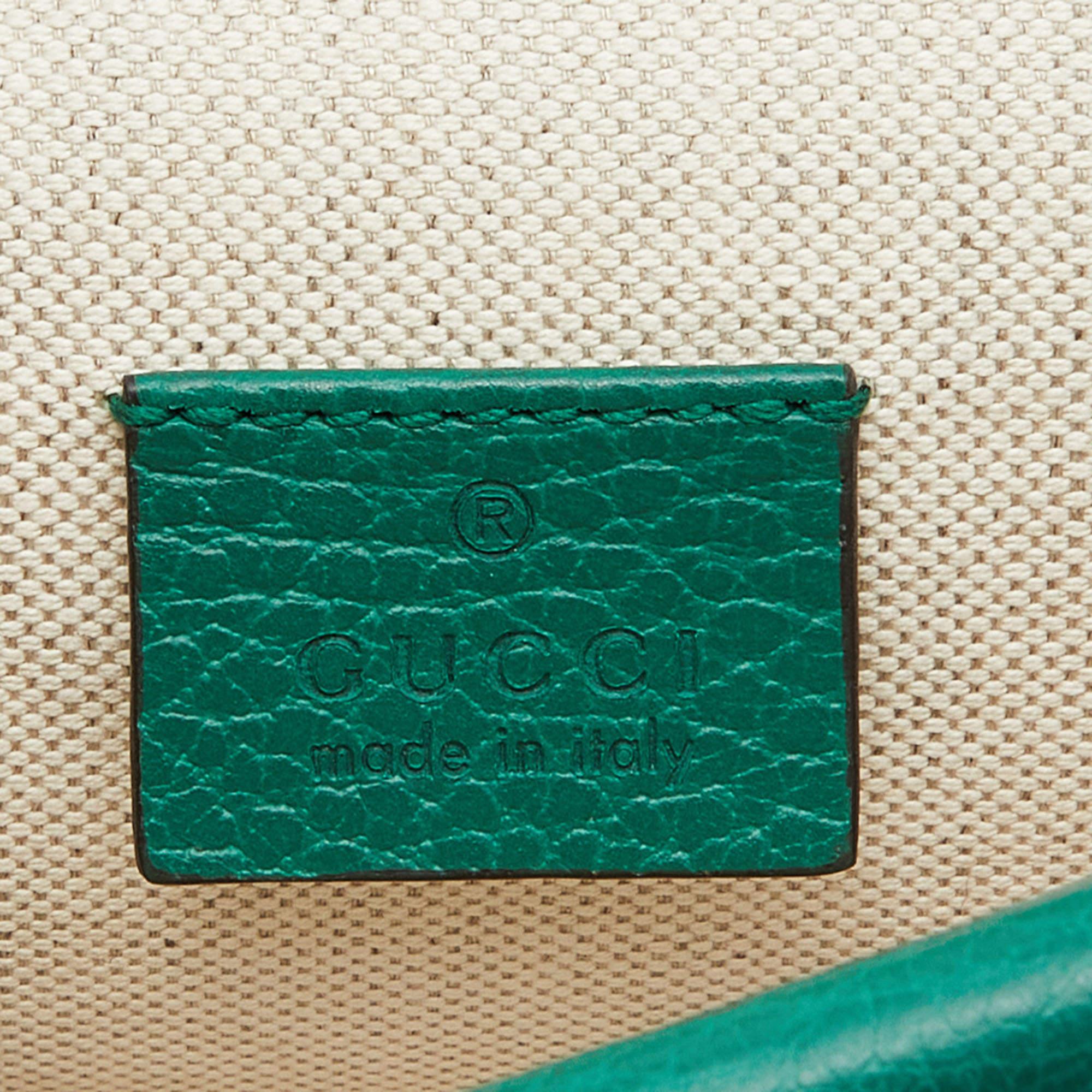 Gucci Green Leather Mini Dionysus Shoulder Bag 8