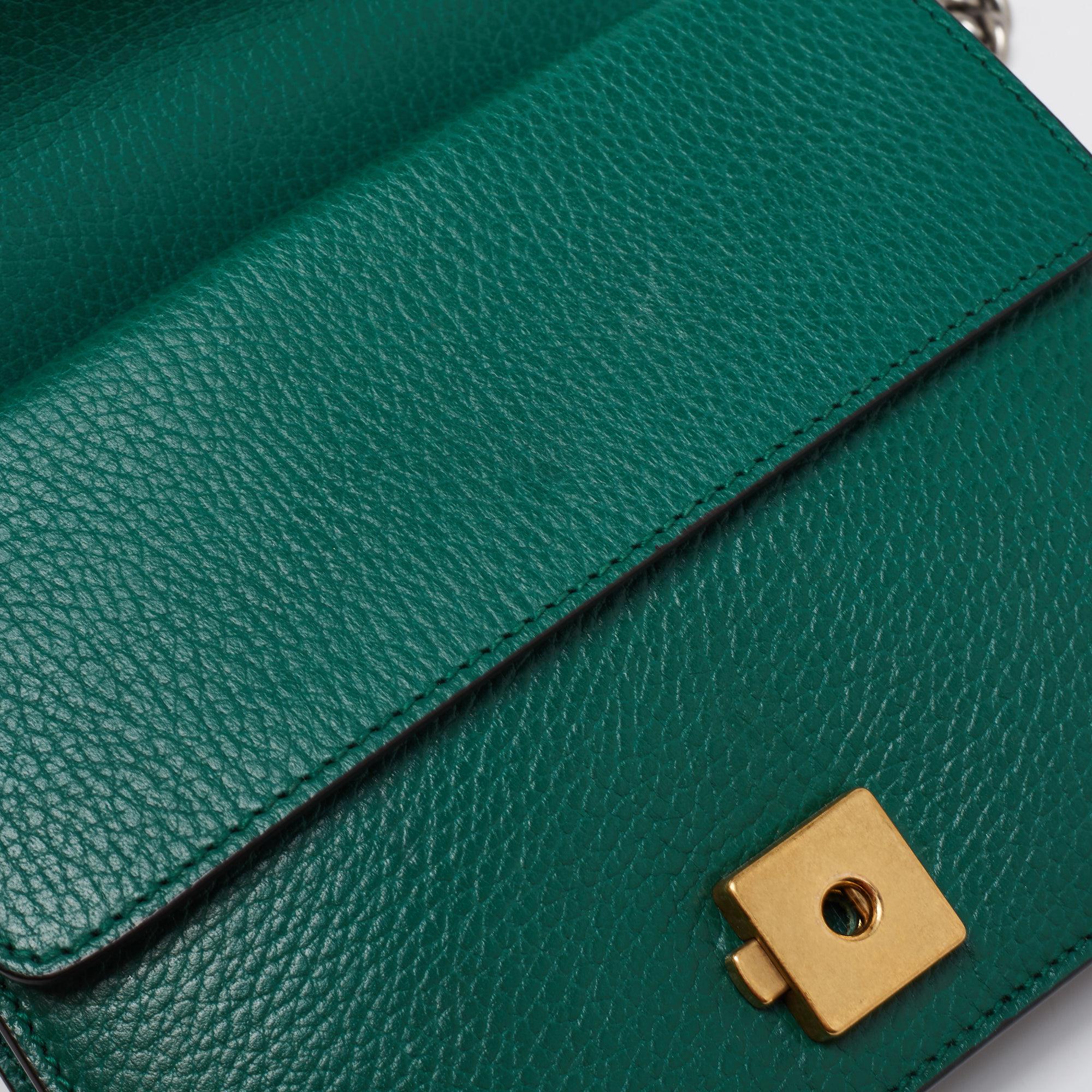 Gucci Green Leather Mini Dionysus Shoulder Bag 3