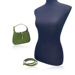 Gucci Green Leather Mini Jackie 1961 Convertible Hobo Bag