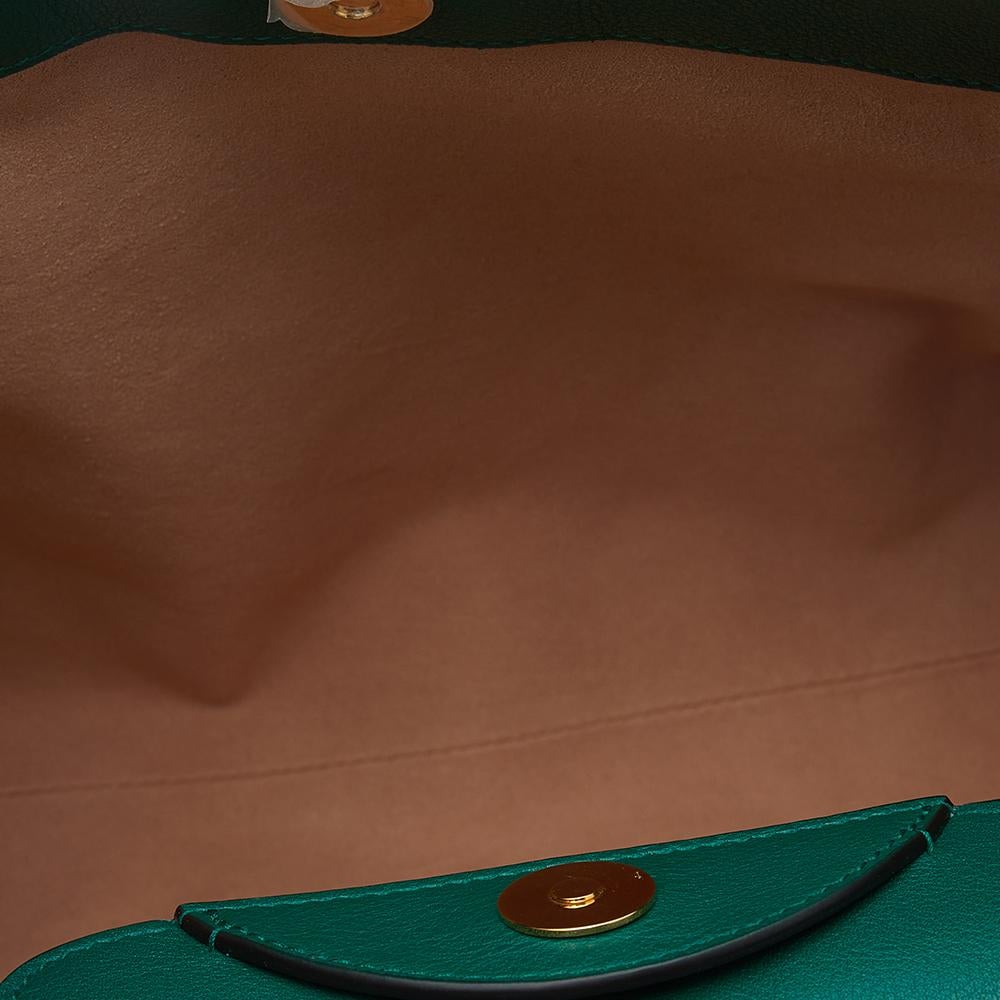 Gucci Green Leather Small Diana Tote 1