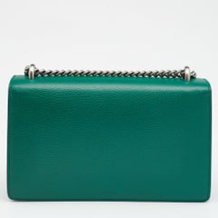 Gucci Green Leather Small Dionysus Shoulder Bag