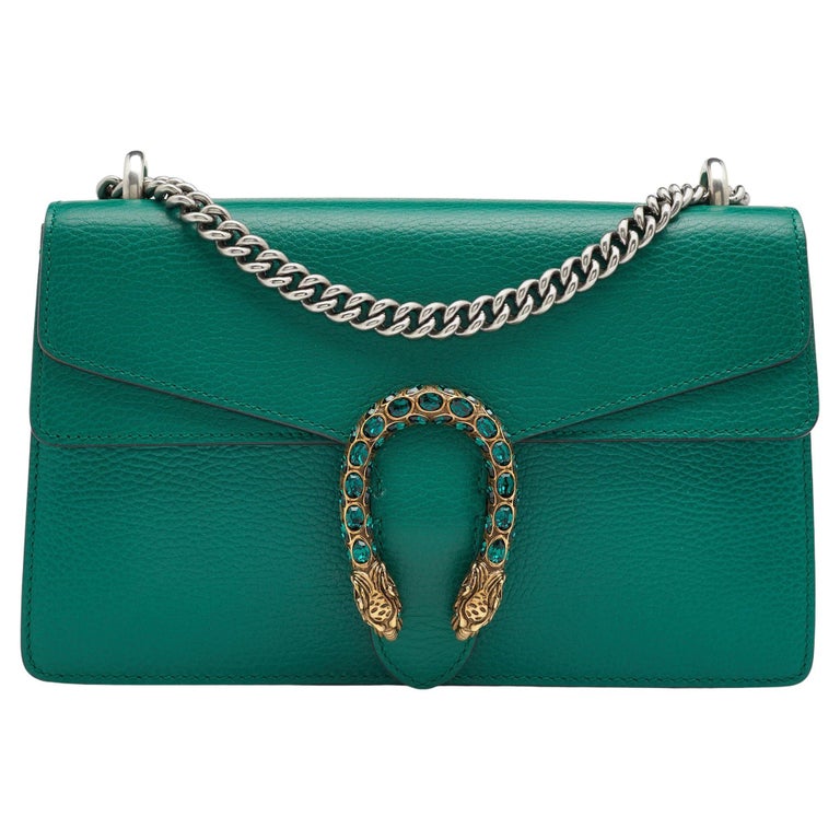 Gucci Green Leather Small Dionysus Shoulder Bag at 1stDibs | gucci green  bag, gucci mini dionysus green, green gucci bag