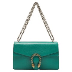Gucci Green Leather Small Dionysus Shoulder Bag