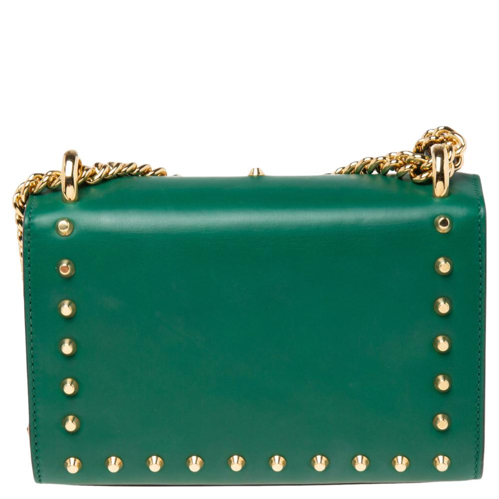 Gucci Green Leather Small Padlock Shoulder Bag 5