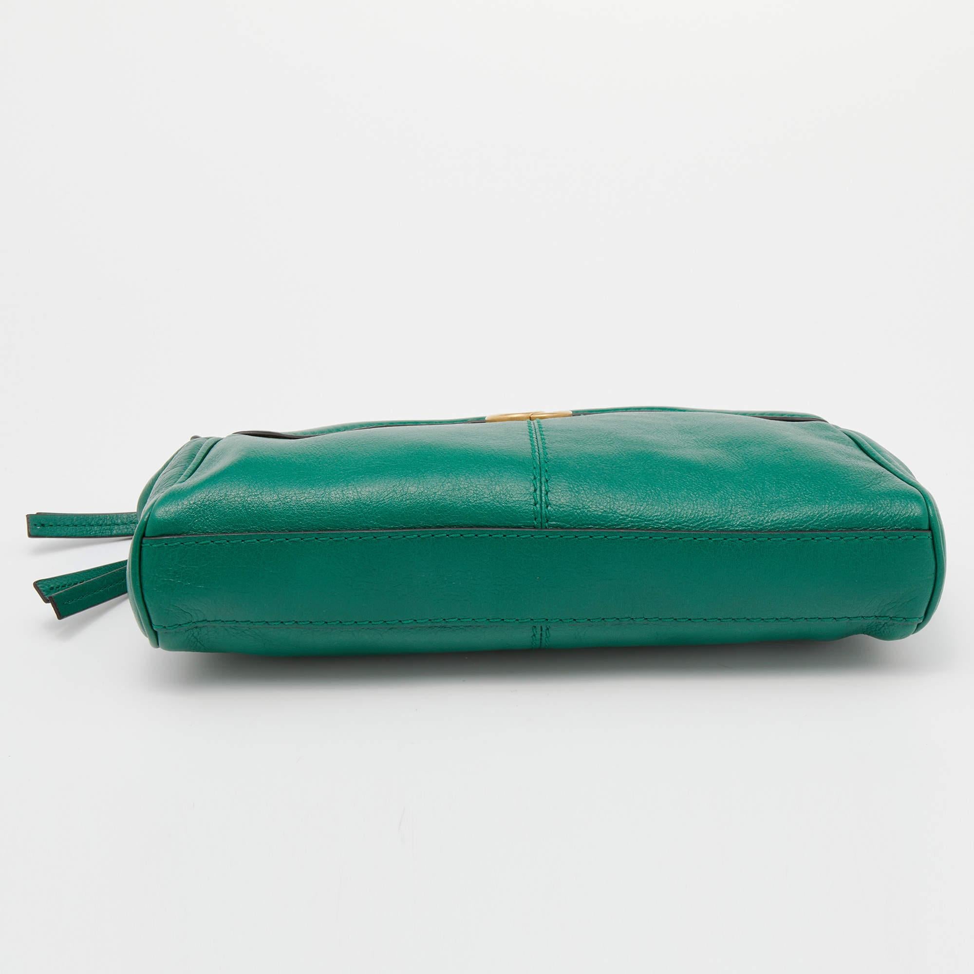 Gucci Green Leather Small Rebelle Shoulder Bag 1