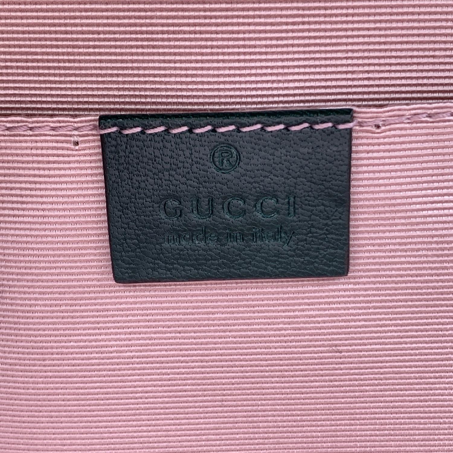 Women's Gucci Green Leather Wicker 2 Way Sylvie Small Shoulder Bag