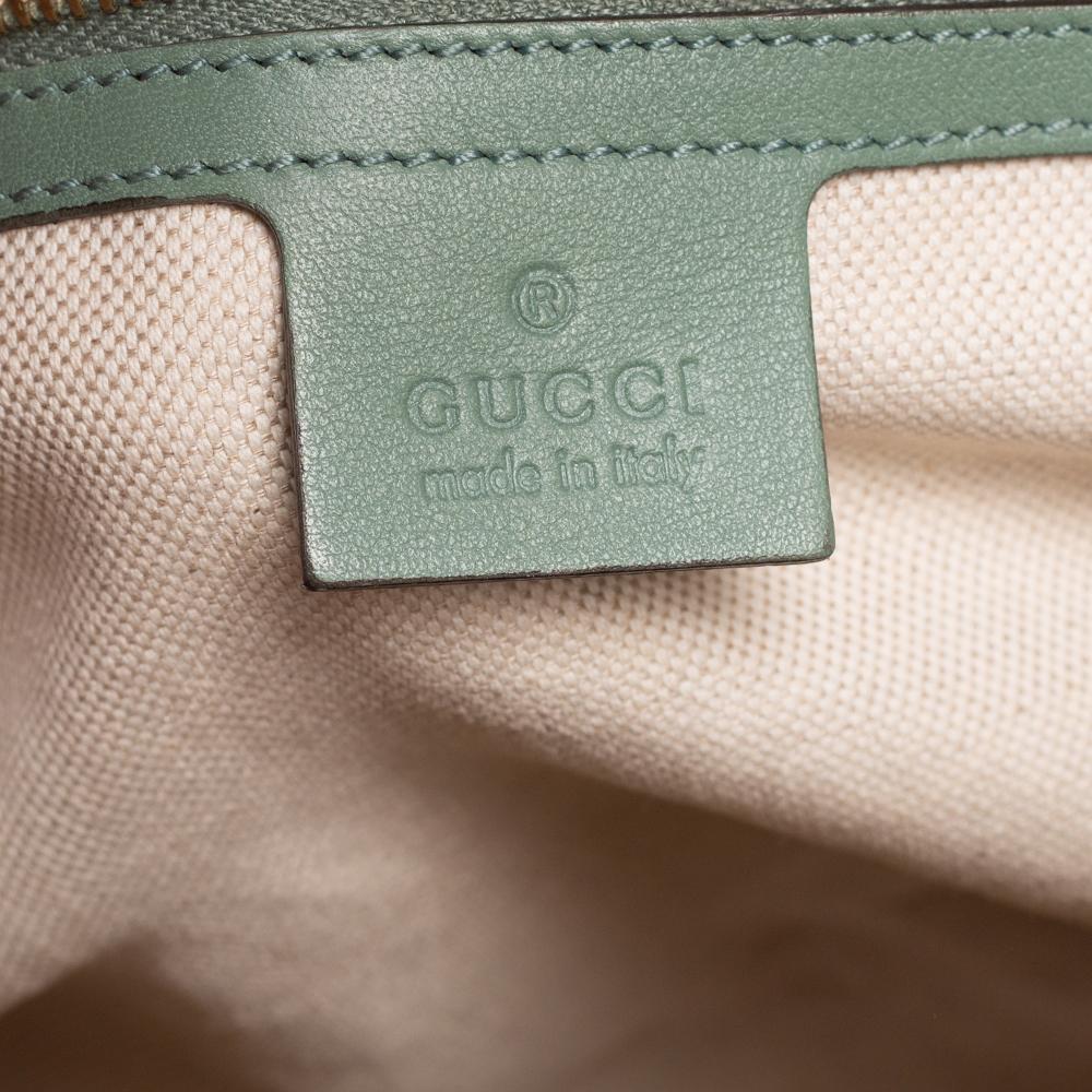 Gucci Green Microguccissima Patent Leather Small Nice Bag 3