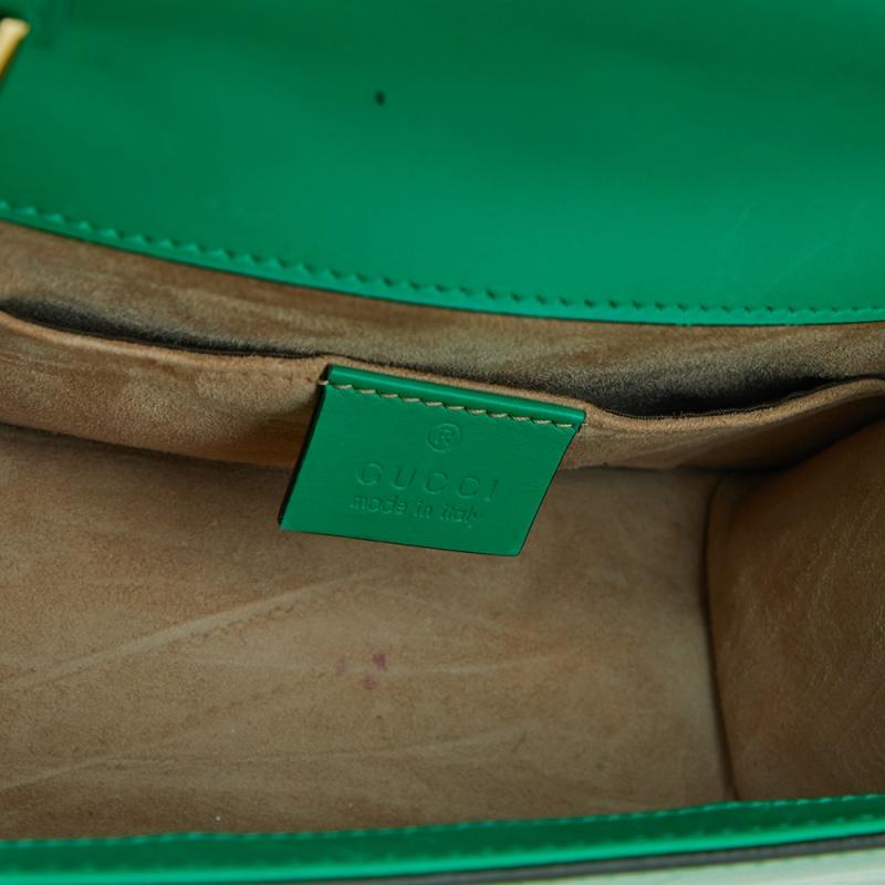 Gucci Green Mini Web Chain Sylvie Top Handle Bag 3