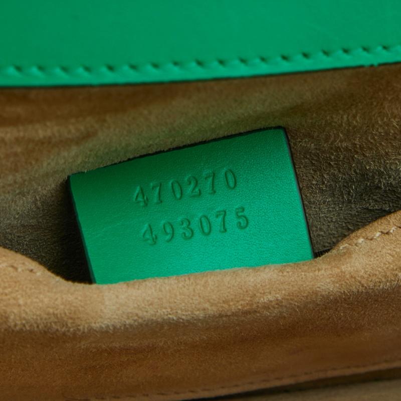 Gucci Green Mini Web Chain Sylvie Top Handle Bag 1
