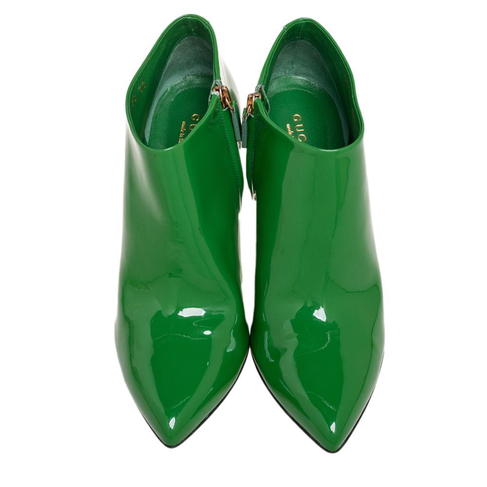 green wedge boots