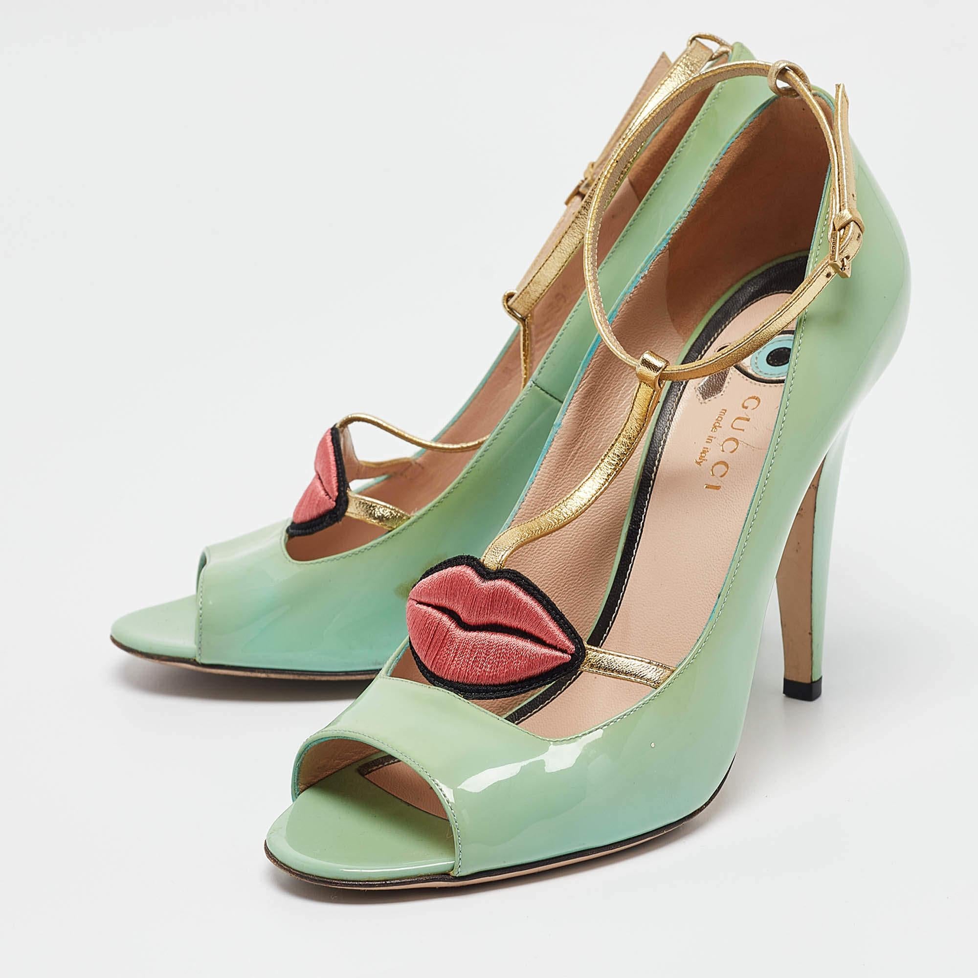 The fashion house's tradition of excellence coupled with modern design sensibilities works to make these Gucci pumps a fabulous choice. Theyll help you deliver a chic look with ease.