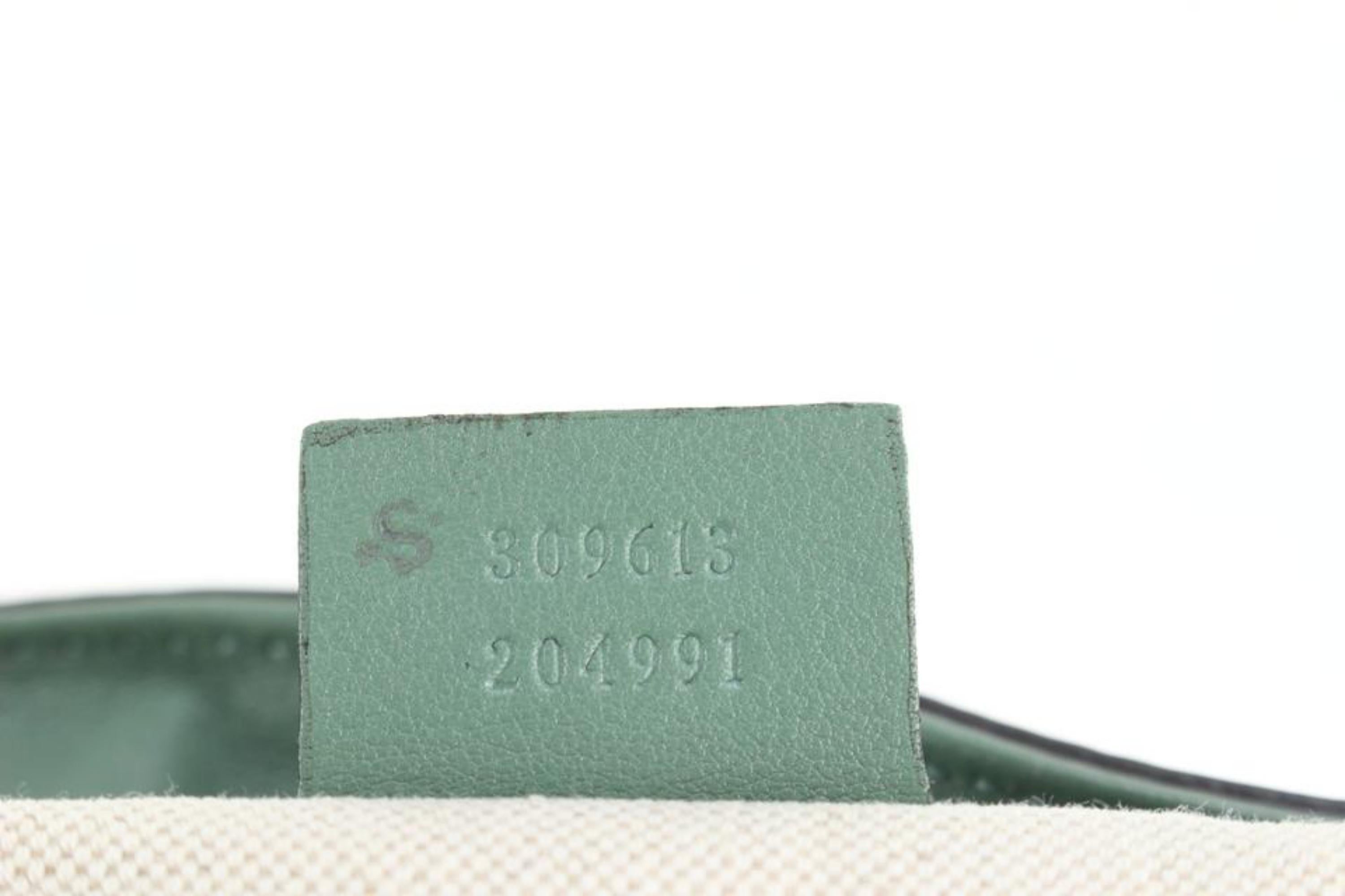 Gucci Green Patent Microguccissima Medium Nice Tote 59gk511s For Sale 5