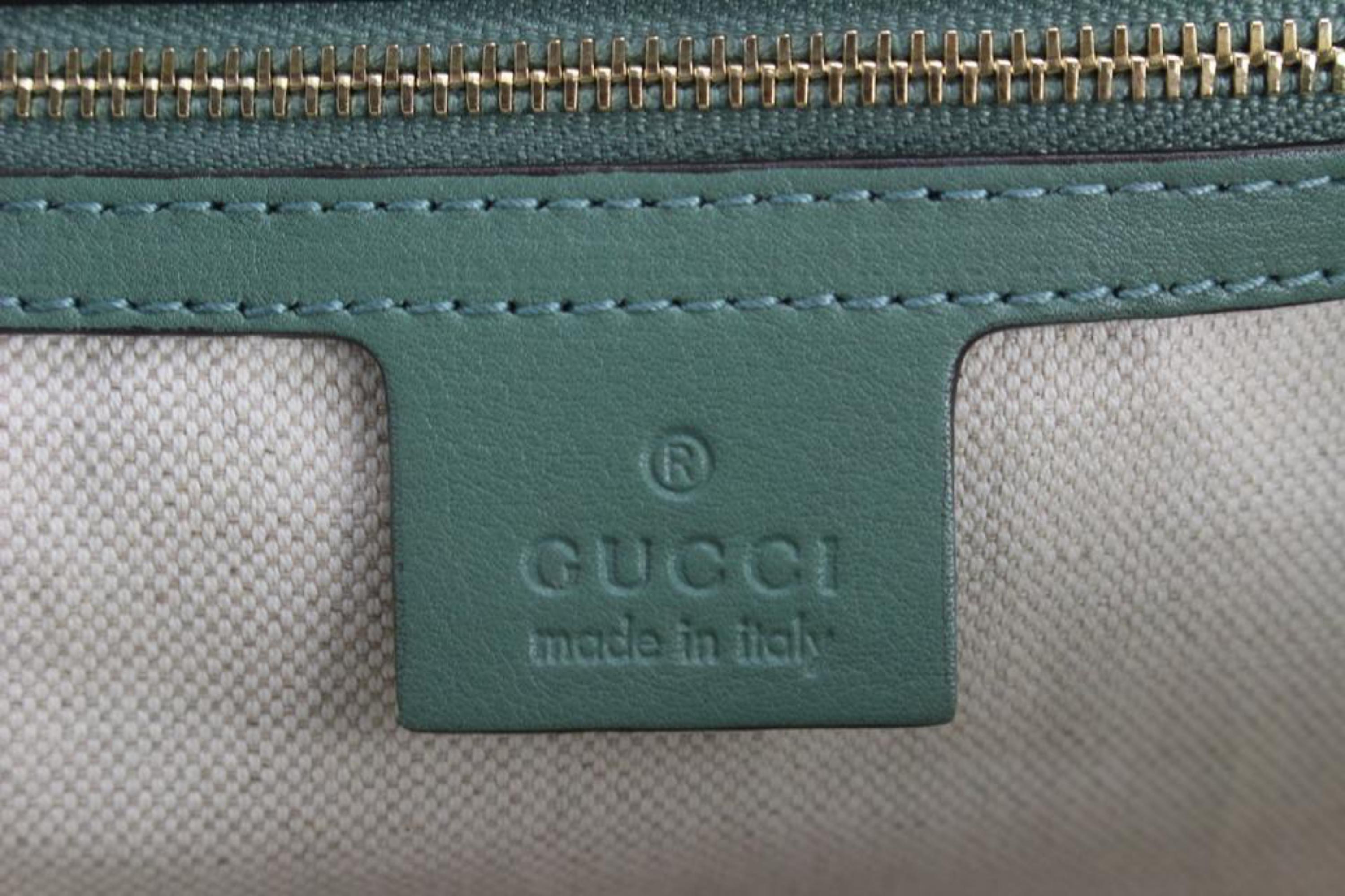 Gucci Green Patent Microguccissima Medium Nice Tote 59gk511s For Sale 6