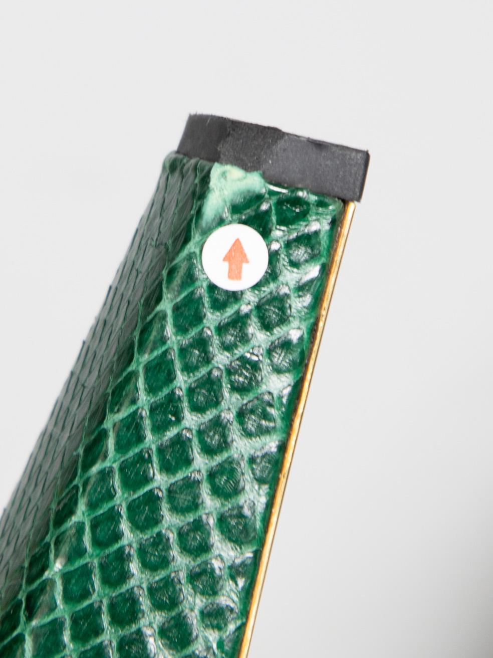 Sandales compensées Gucci vert python taille IT 38 1