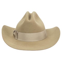 GUCCI Chapeau en feutre de lapin vert « WIDE BRIM DOUBLE G FEDORA » XL