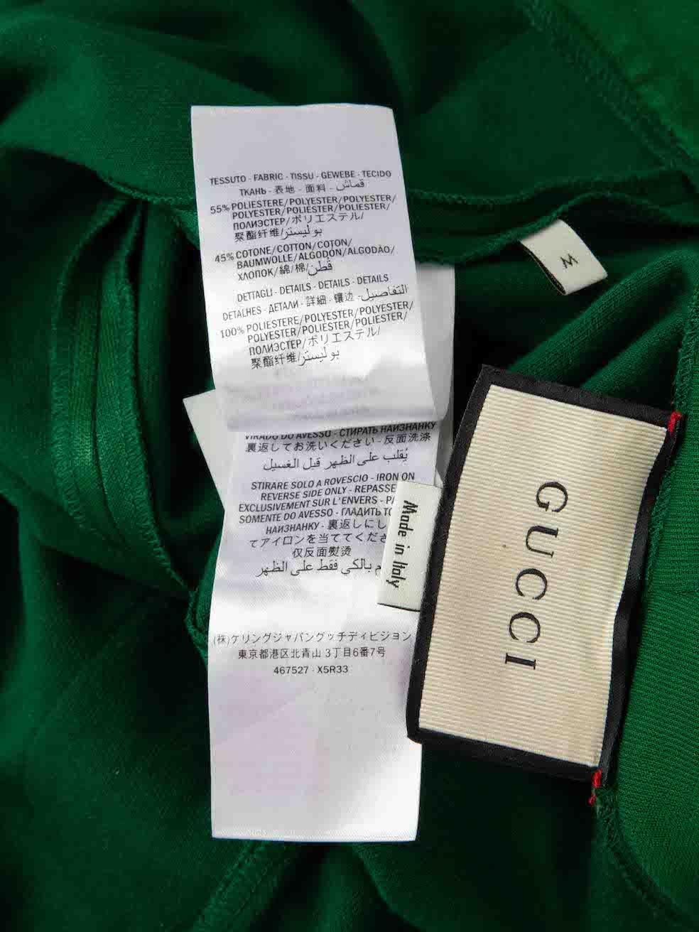 Gucci Grün Seitenstreifen Slim Fit Hose Größe M im Angebot 4