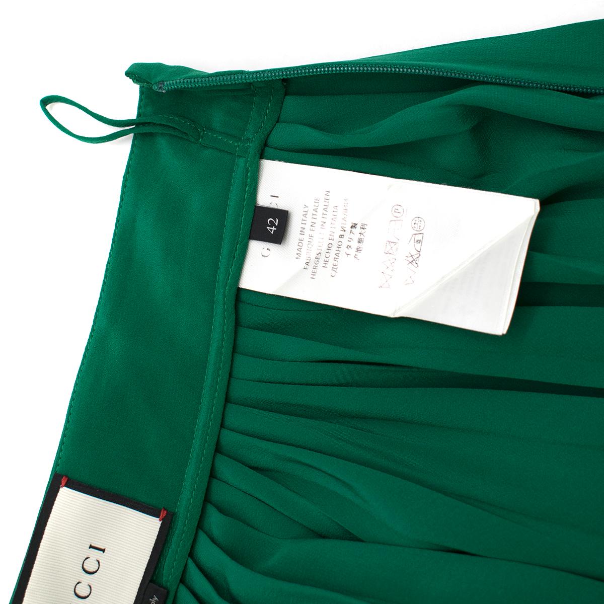 gucci green skirt