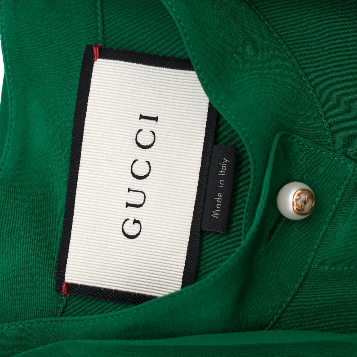 gucci green button up