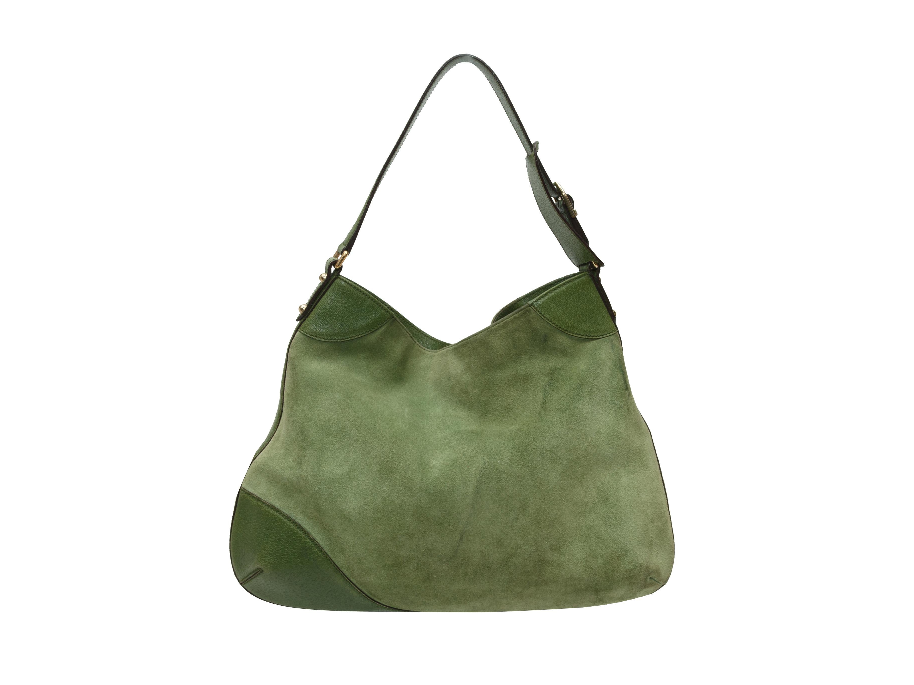 green suede gucci bag